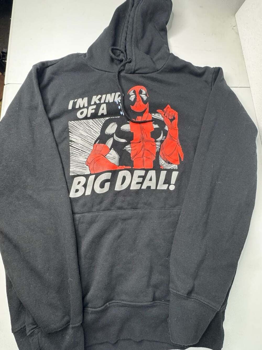 Marvel Deadpool I'm Kind Of A Big Deal Graphic Hoodie Black